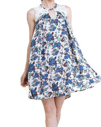 Umgee - Floral & Lace Sleeveless Dress