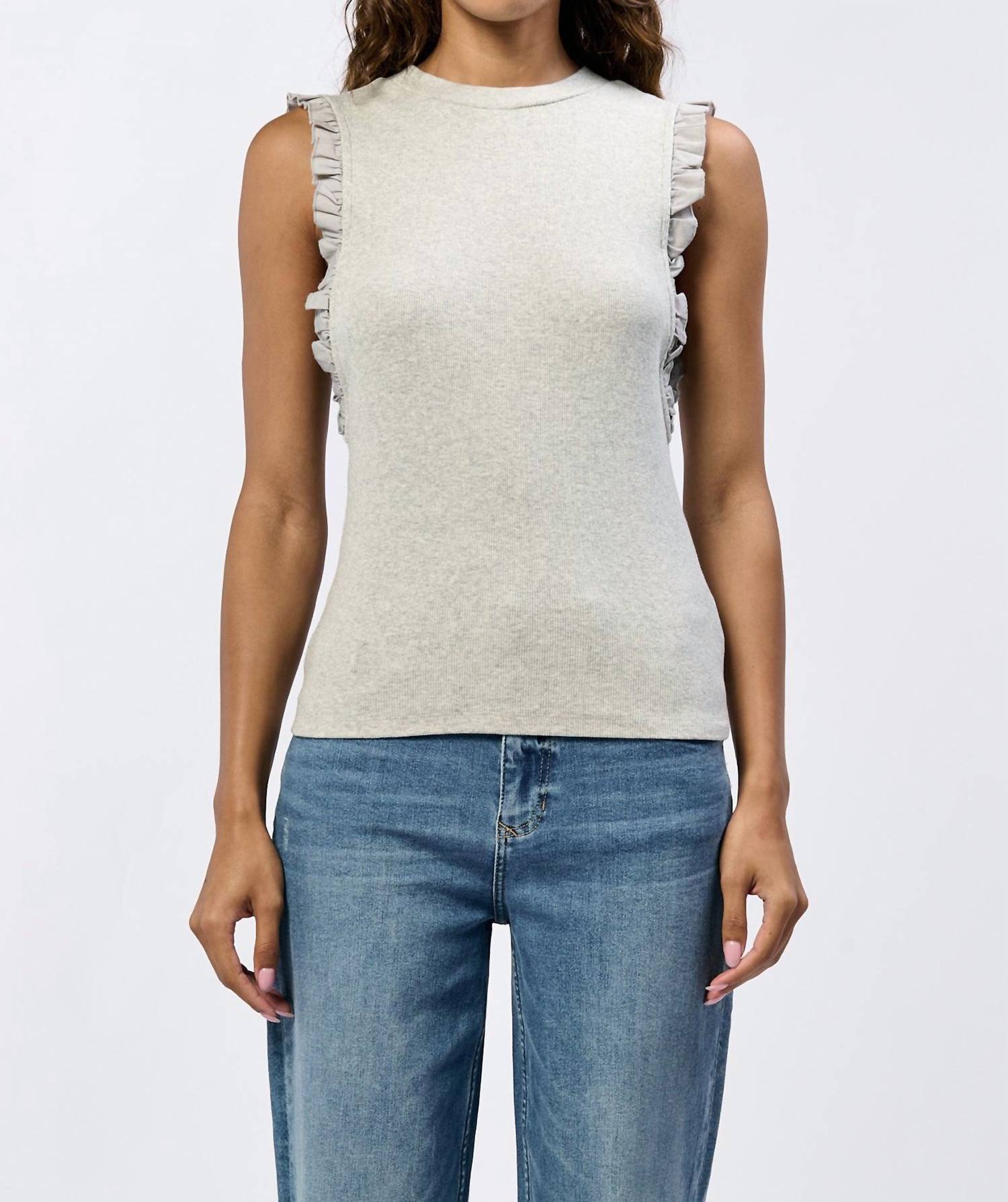 Dear John Denim - Bridget Ruffle Trim Tank Top