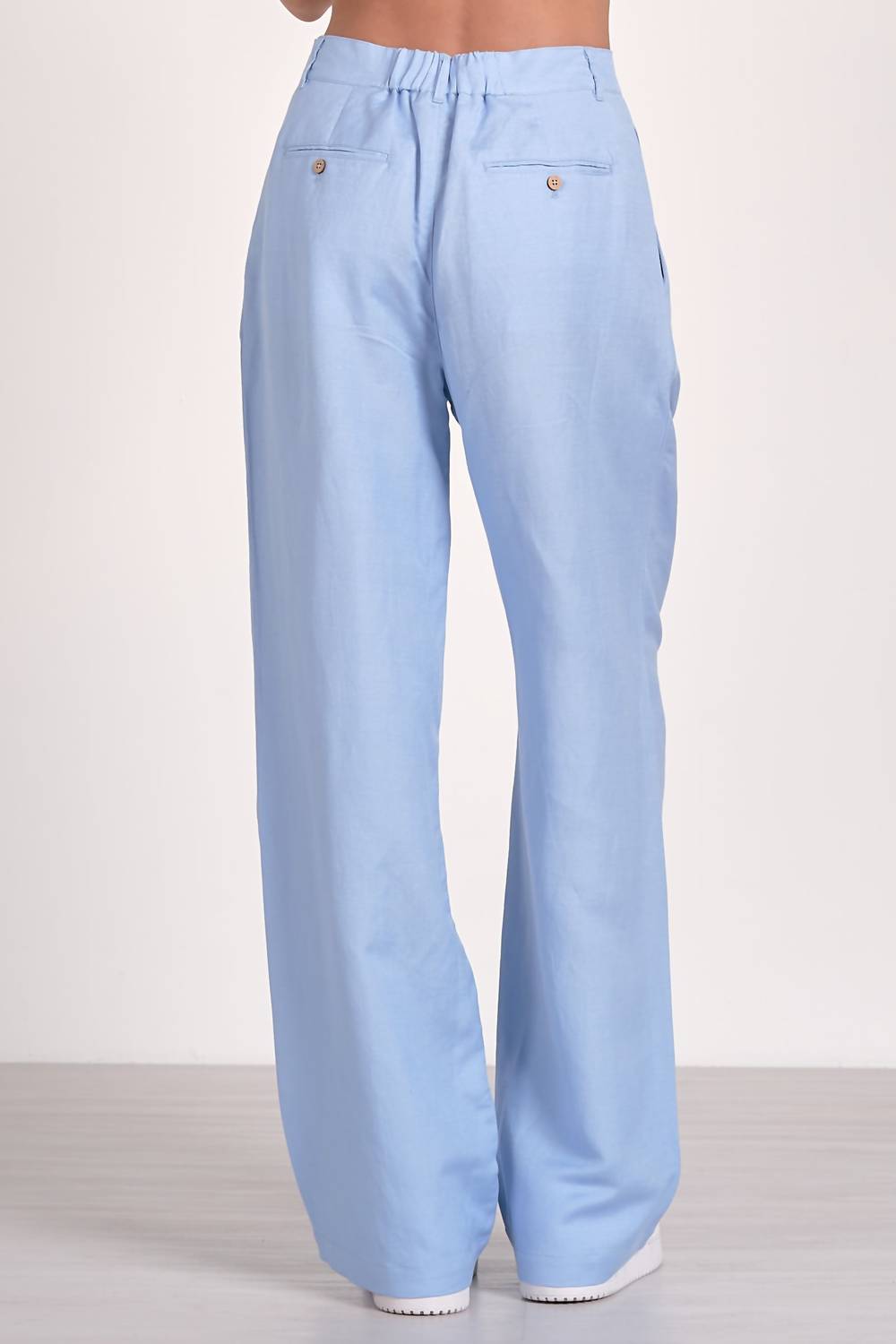 ELAN Pleated Front Pants in dreamy sky blue - women's pants - detail view