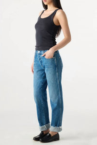 AMO Camryn Straight Leg Jean in magnetic - women's jeans - alternate view
