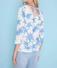 Picadilly - V-Neck Star Printed Blouse