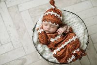 Adorable Sweetness - Infant Football Baby Gown and Hat Set