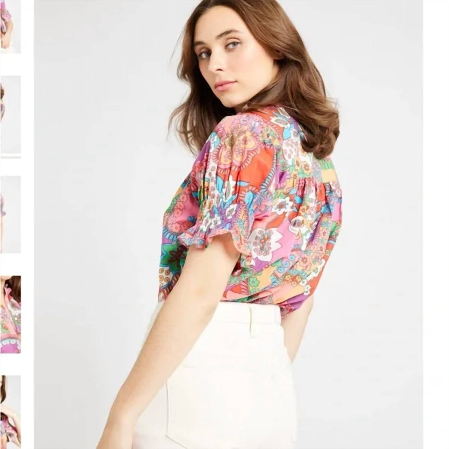 Mille - Marnie Button Front Top
