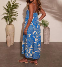 Olivaceous - Abstract Maxi Dress