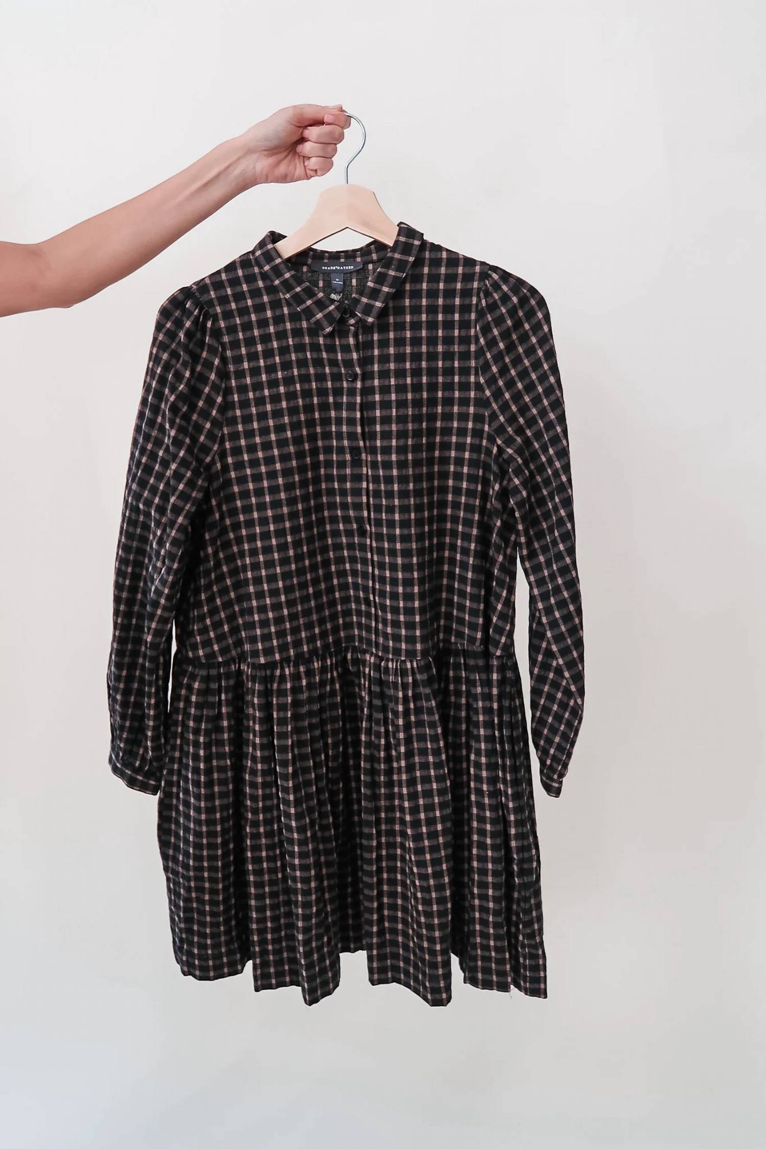 Grade & Gather - Women's Collared Mini Dress