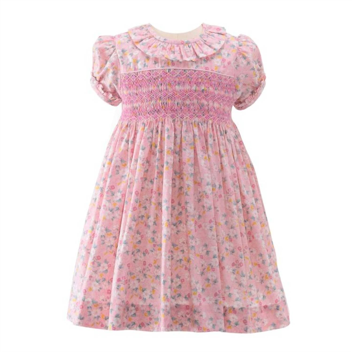 Rachel Riley - Kid's Flowerette Smocked Dress & Bloomers