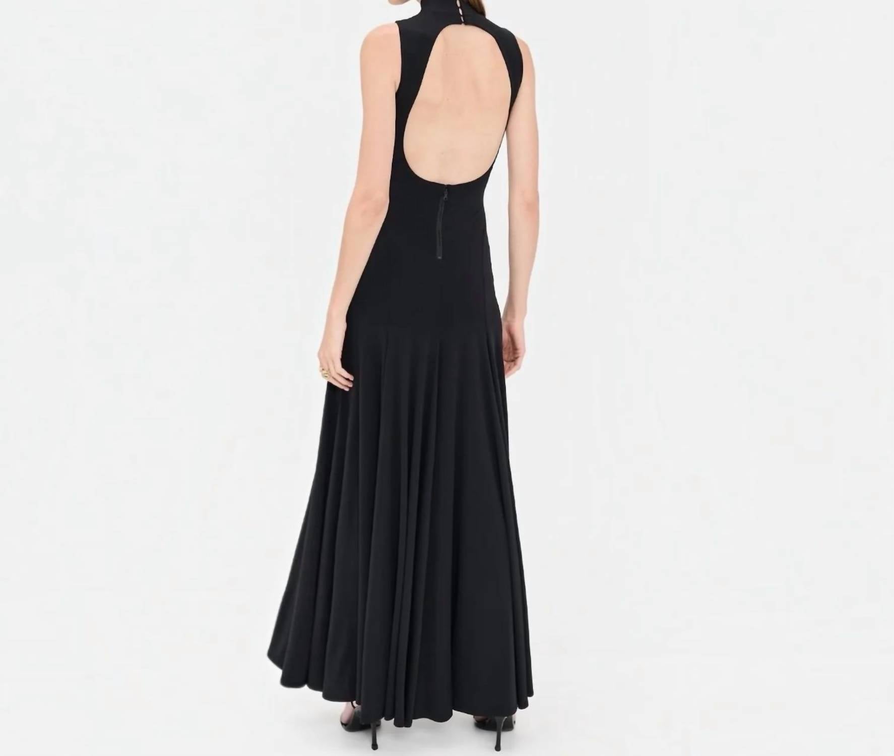 Alice + Olivia - Augusta Open Back Sleeveless Maxi Dress