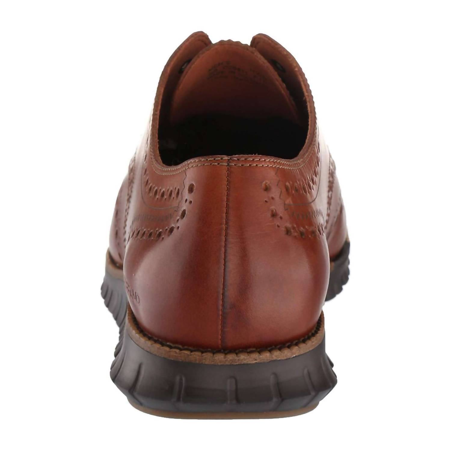 COLE HAAN Men's Zerogrand Wing Wide Oxford Shoes in british tan - men's shoe - view 6