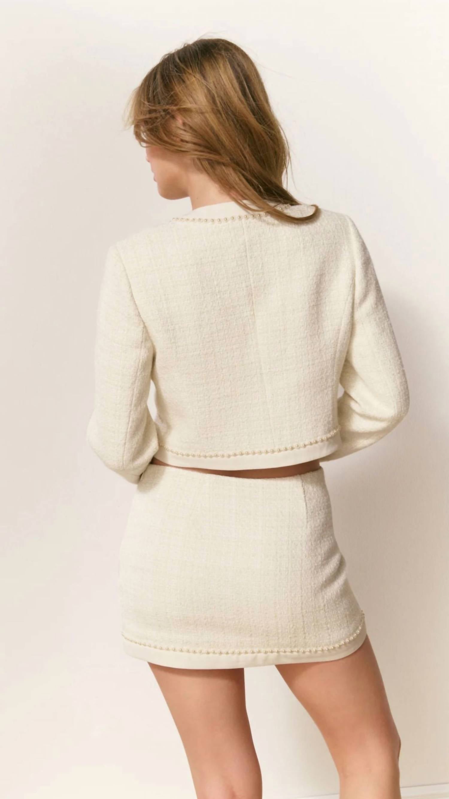 Loveshackfancy - Edeness Tweed Mini Skirt