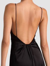 Alice + Olivia - Luciana Open Back Asymmetrical Slip Dress