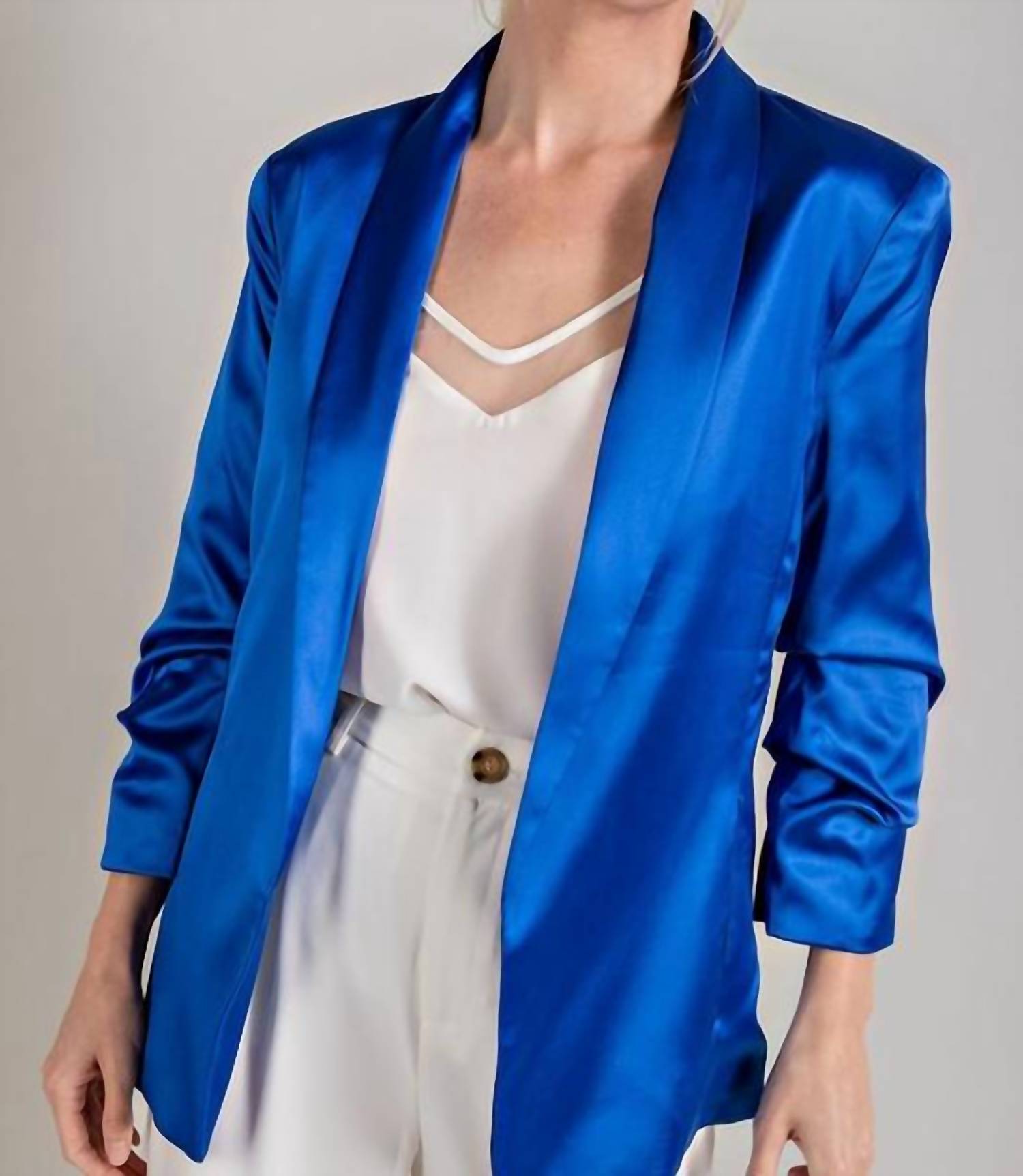Ee:Some - Satin Whisper Blazer