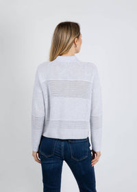 Kinross - Mixed Textured Collared Cardigan