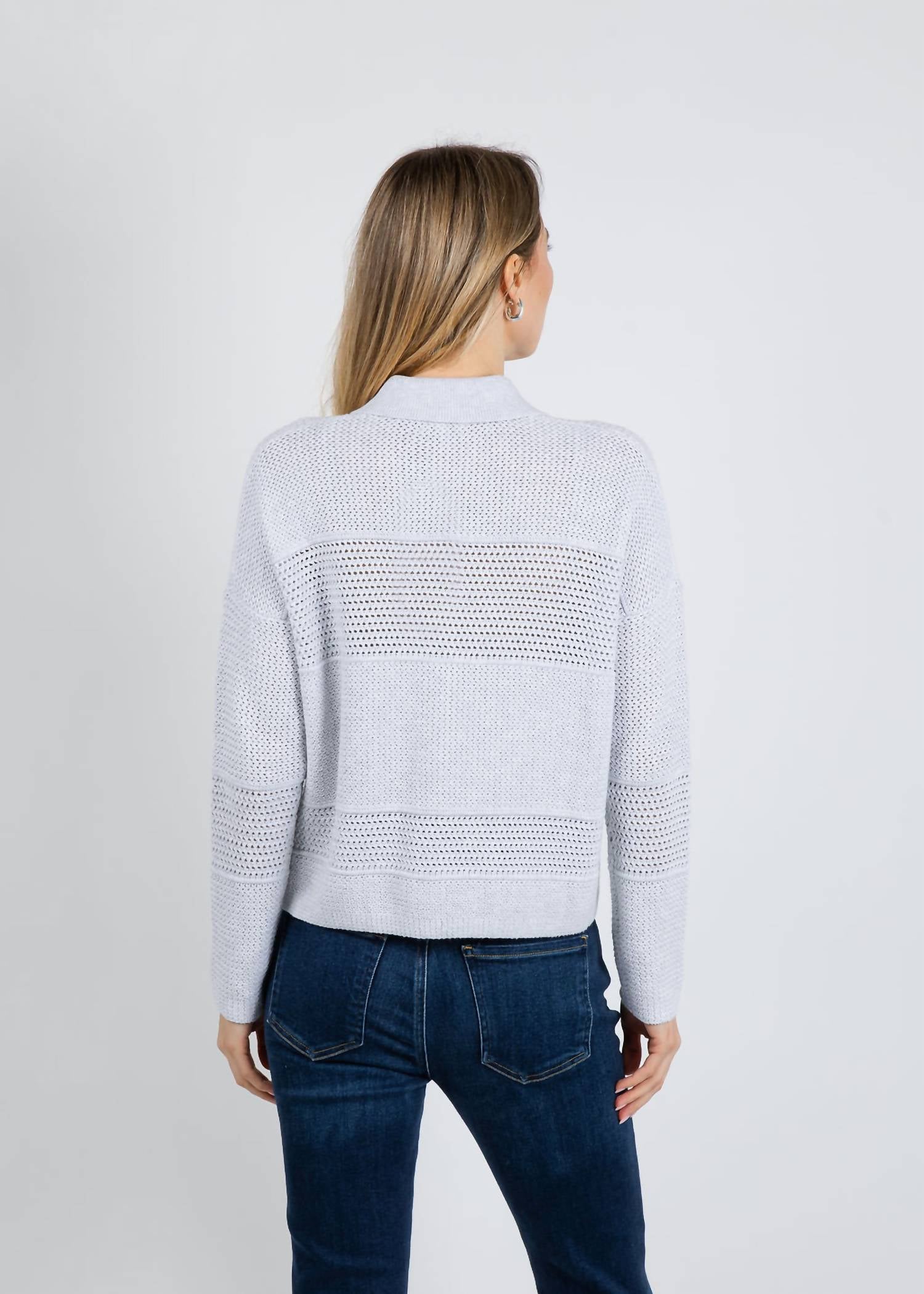 Kinross - Mixed Textured Collared Cardigan
