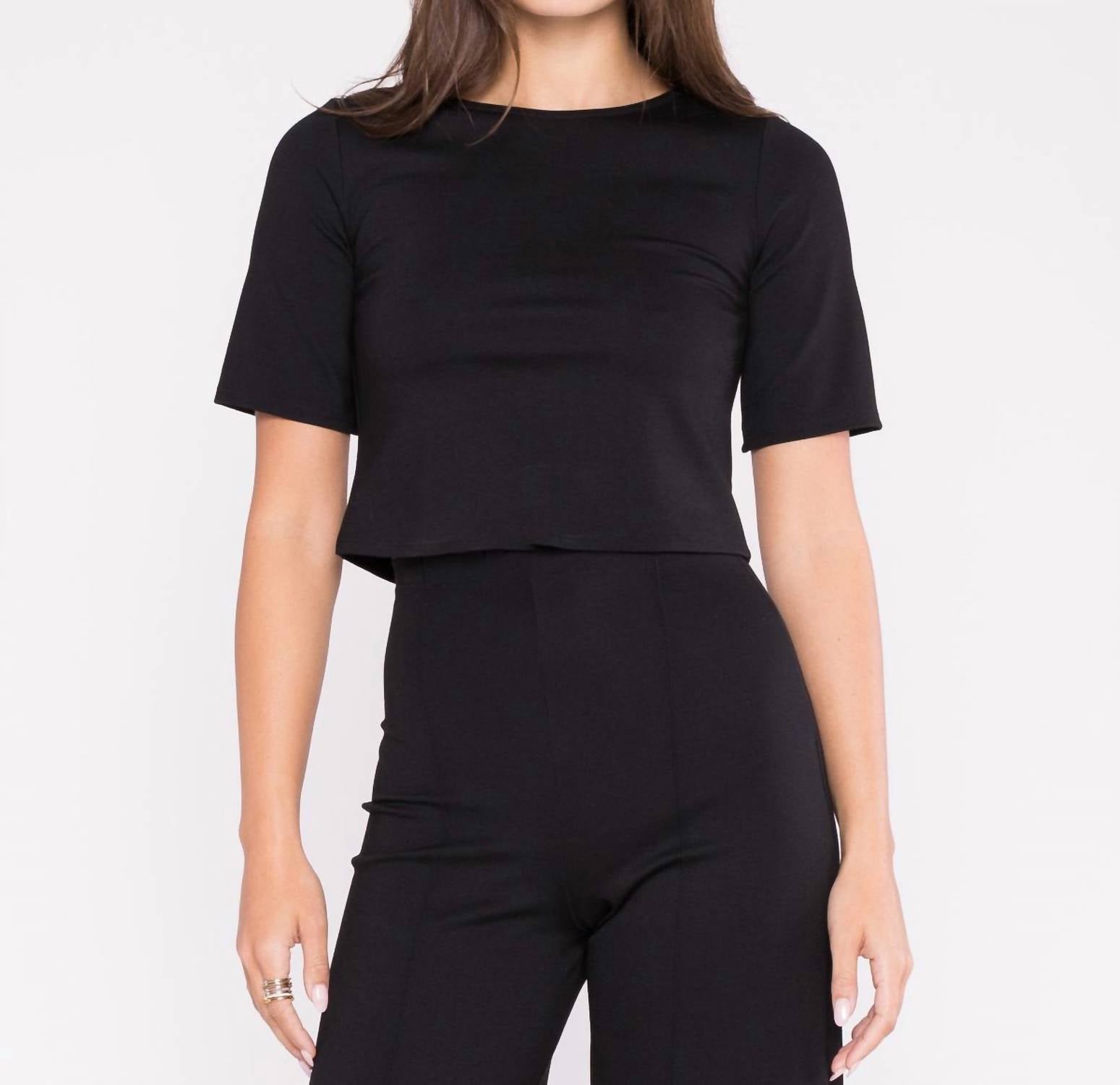 Ripley Rader - Ponte Knit Short Sleeve Top