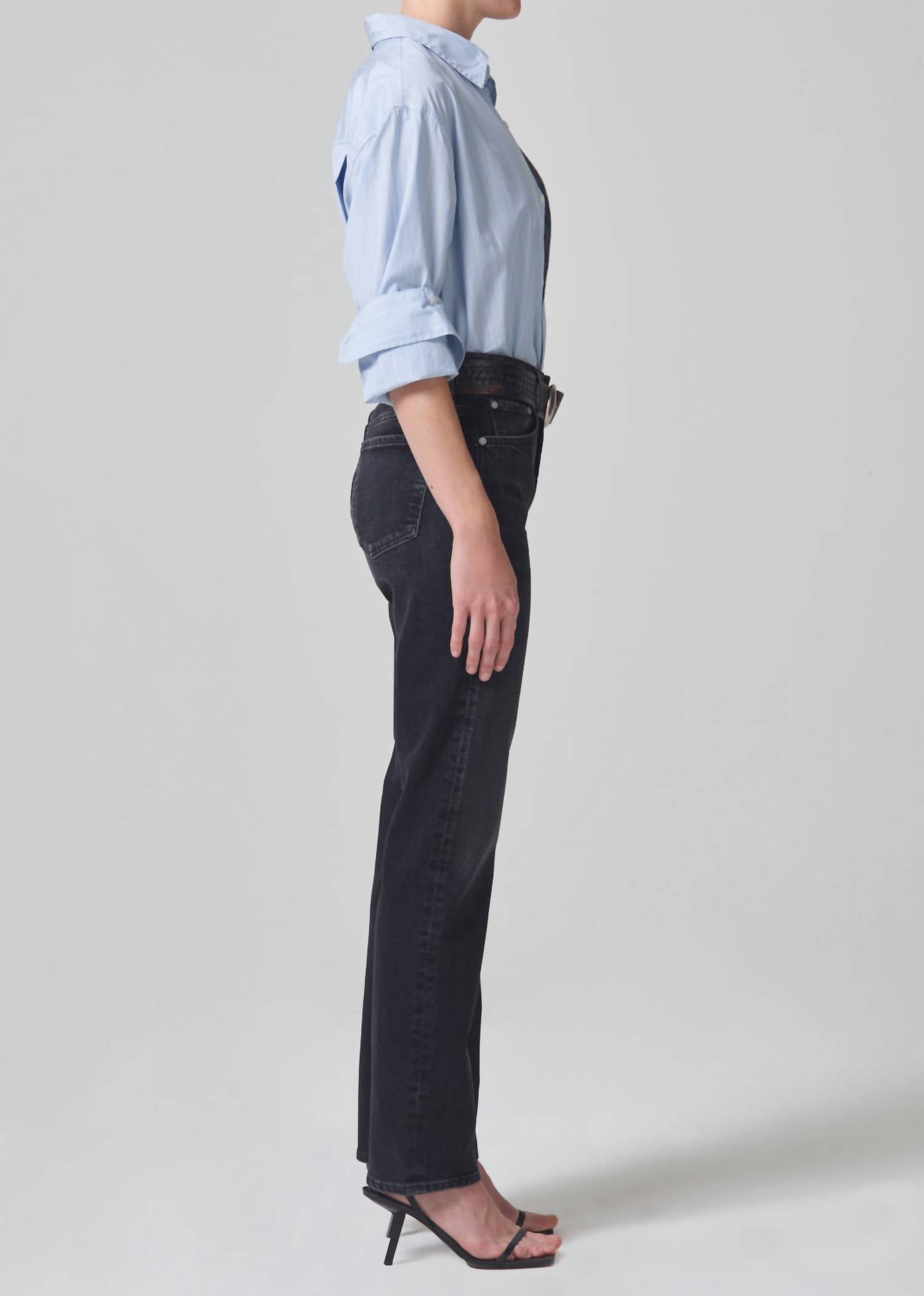 Citizens of Humanity Zuri Stormy Jeans in blue - women's jeans - alternate view