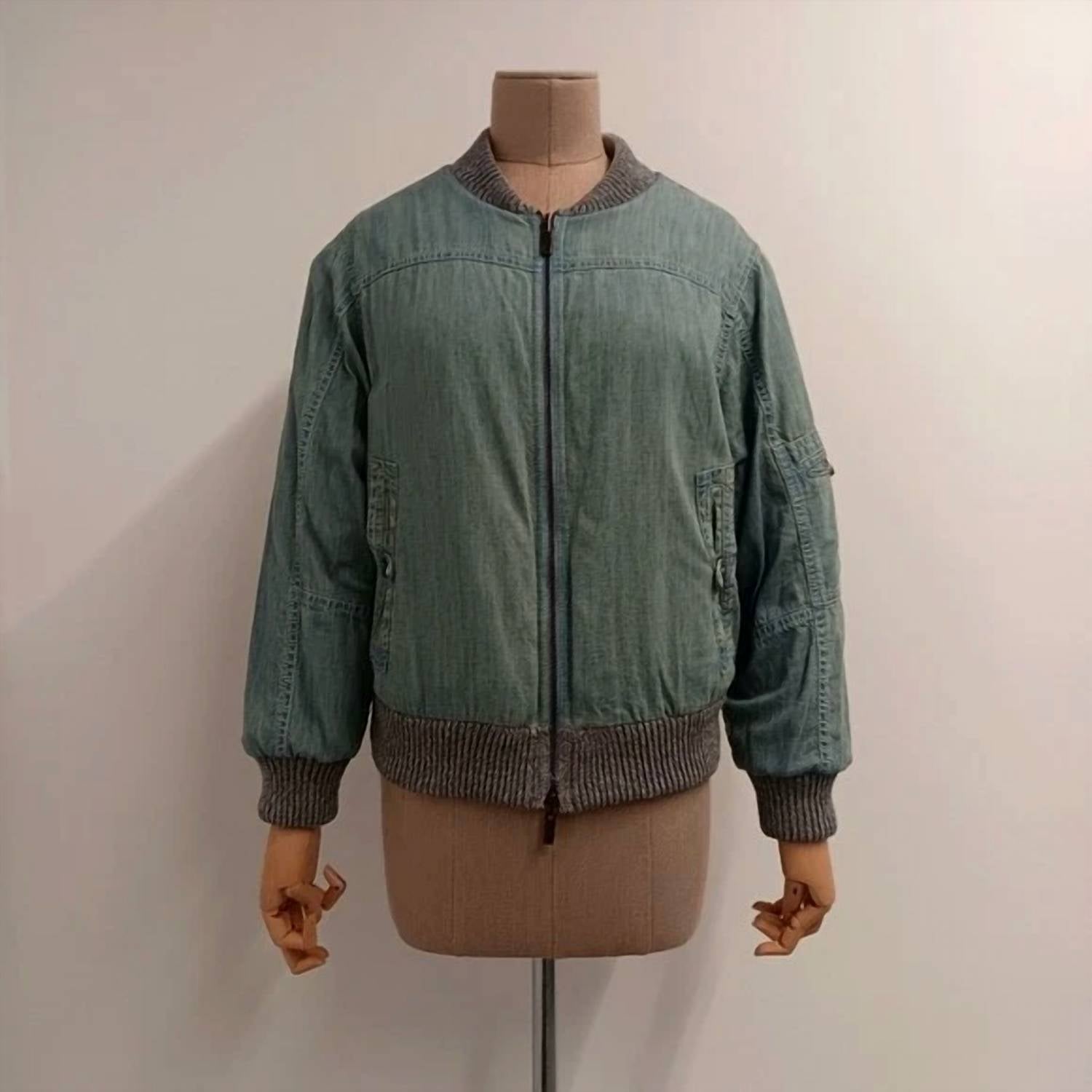 Lafayette 148 - Women's Yarn & Organic Chambray Reversible Bomber Jacket