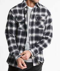 Jachs New York - Brawny Flannel Thermal Crewneck Shirt - 2-pack