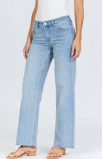 Dear John Denim - Drew Mid Rise Straight Leg Jeans