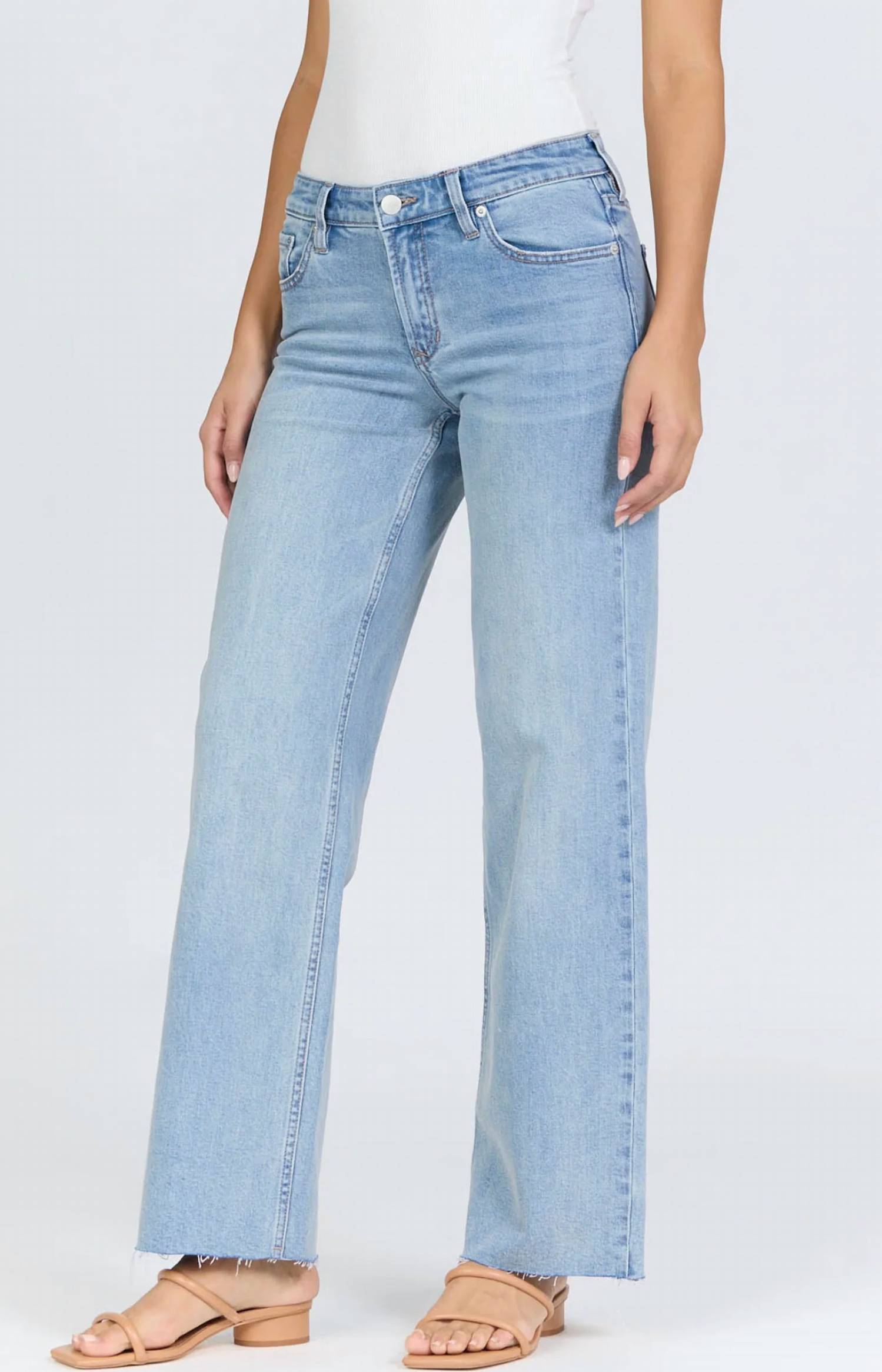 Dear John Denim - Drew Mid Rise Straight Leg Jeans