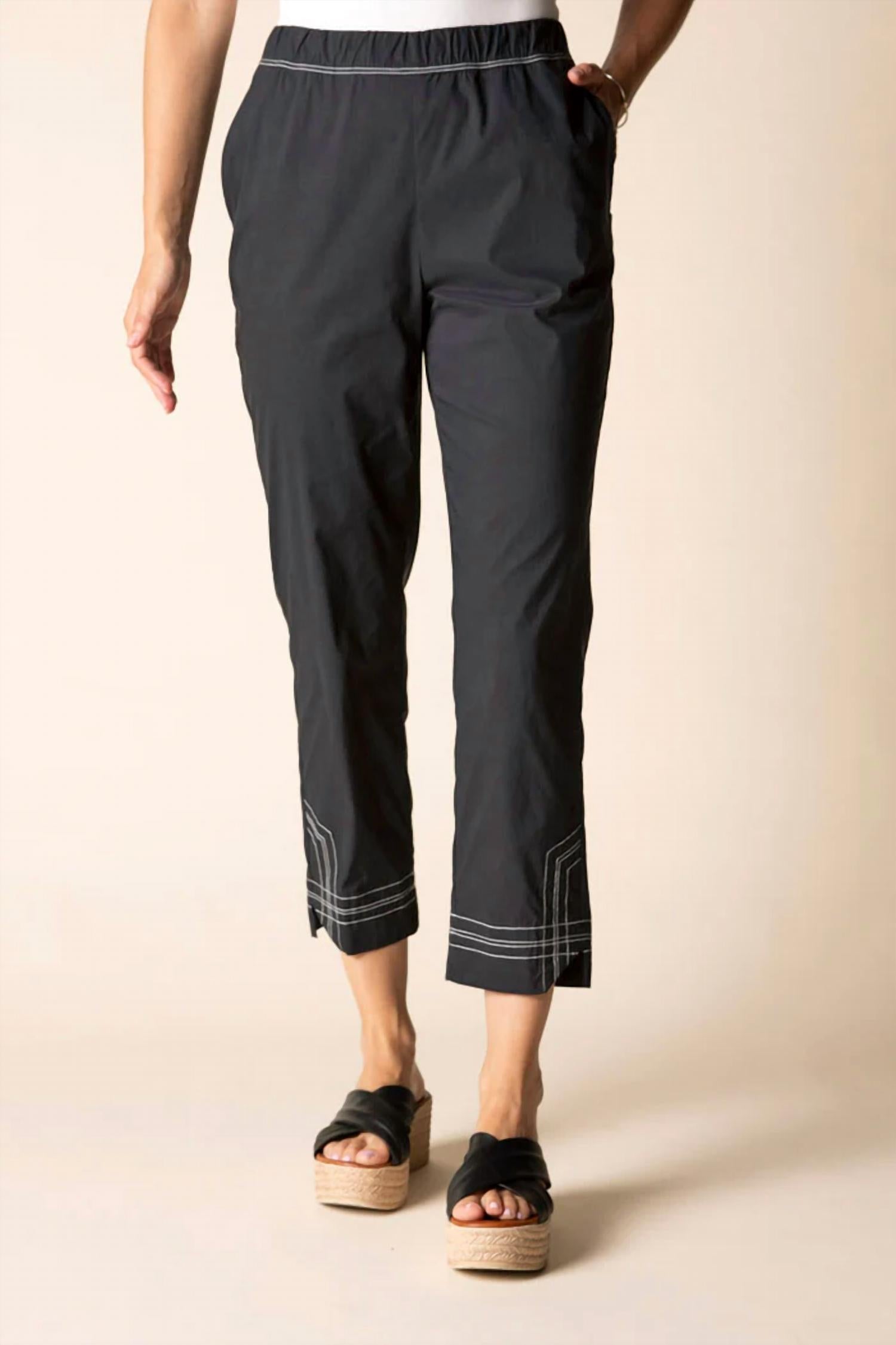 habitat Cool Tech Easy Crop Pants in black - women's pants