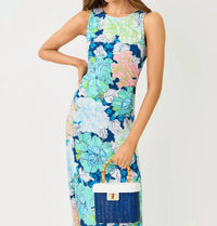 Lilly Pulitzer Carolita Maxi Dress in starlight navy - women's dress - detail view