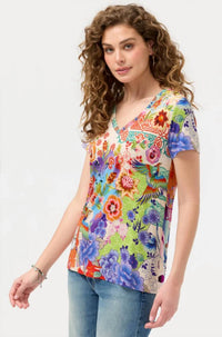 Johnny Was - Janie Favorite Short Sleeve V Neck Tee