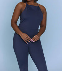 Le Lis - Holding On Halter Neck Flared Jumpsuit