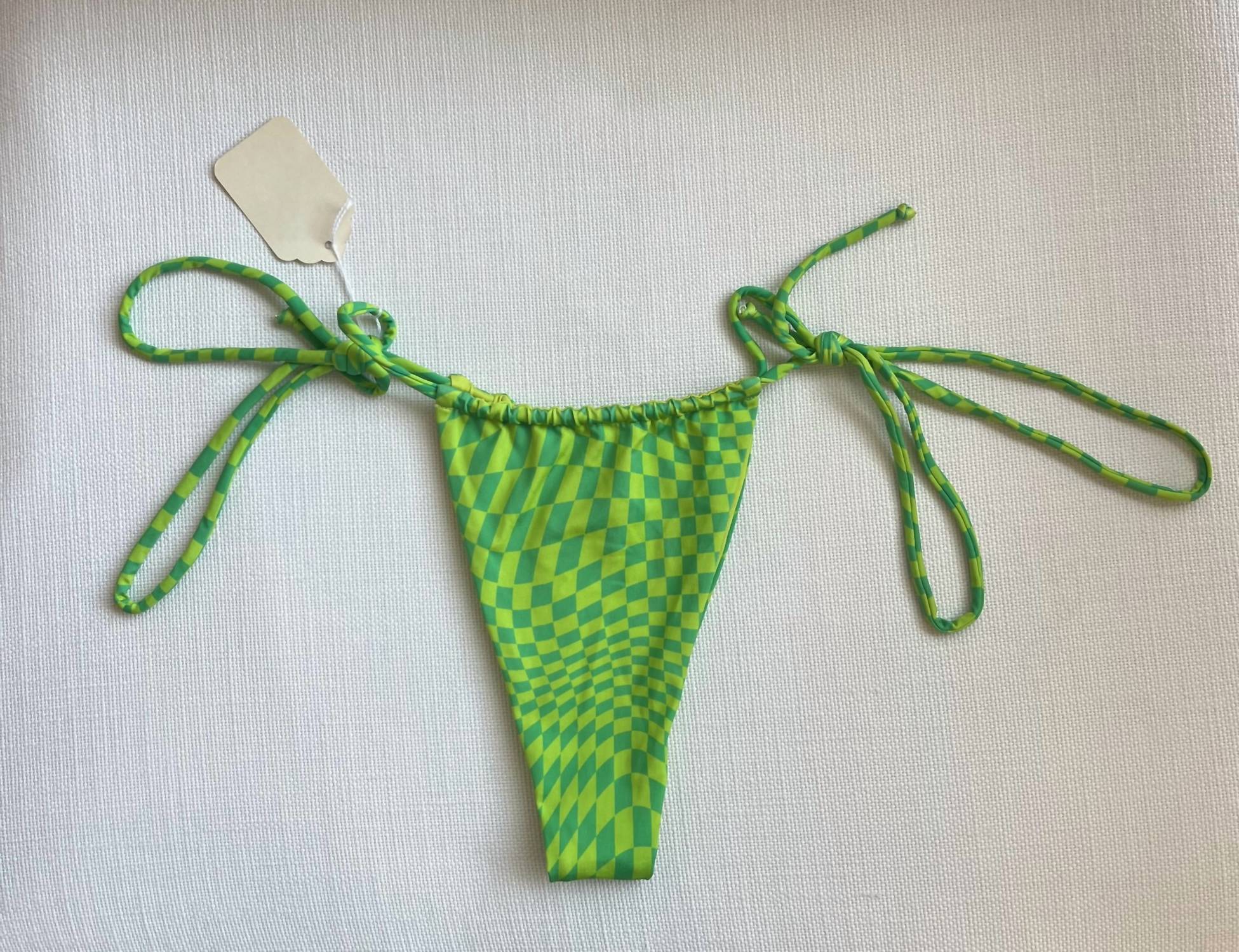 Frankies Bikinis - Women's Enzo Check Bikini Bottom
