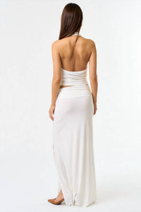 Blue Blush Married In Mykonos Maxi Skirt Set in mykonos maxi skirt set in white - women's skirt - alternate view