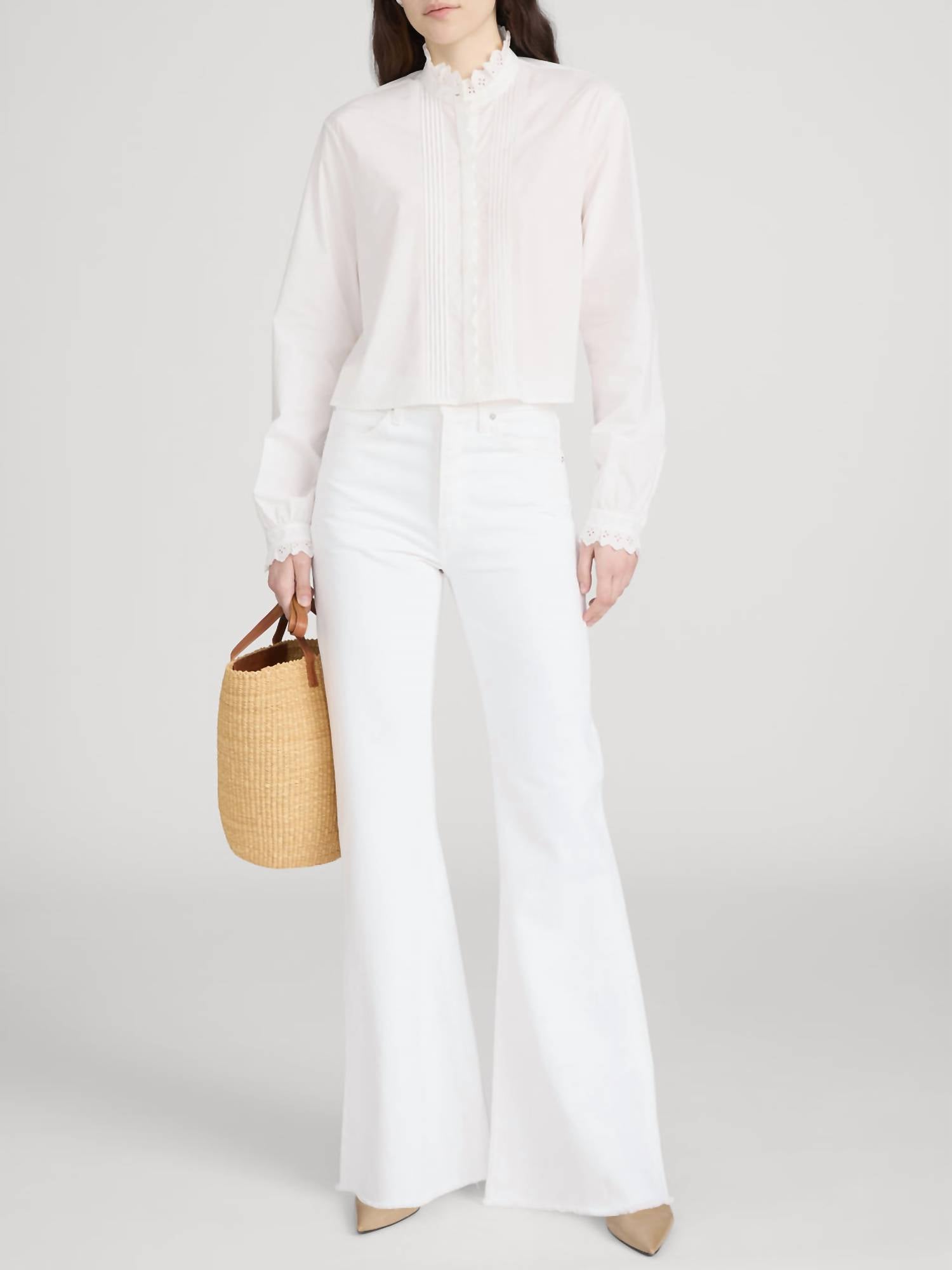 Frame - Keepsake Pintuck Blouse