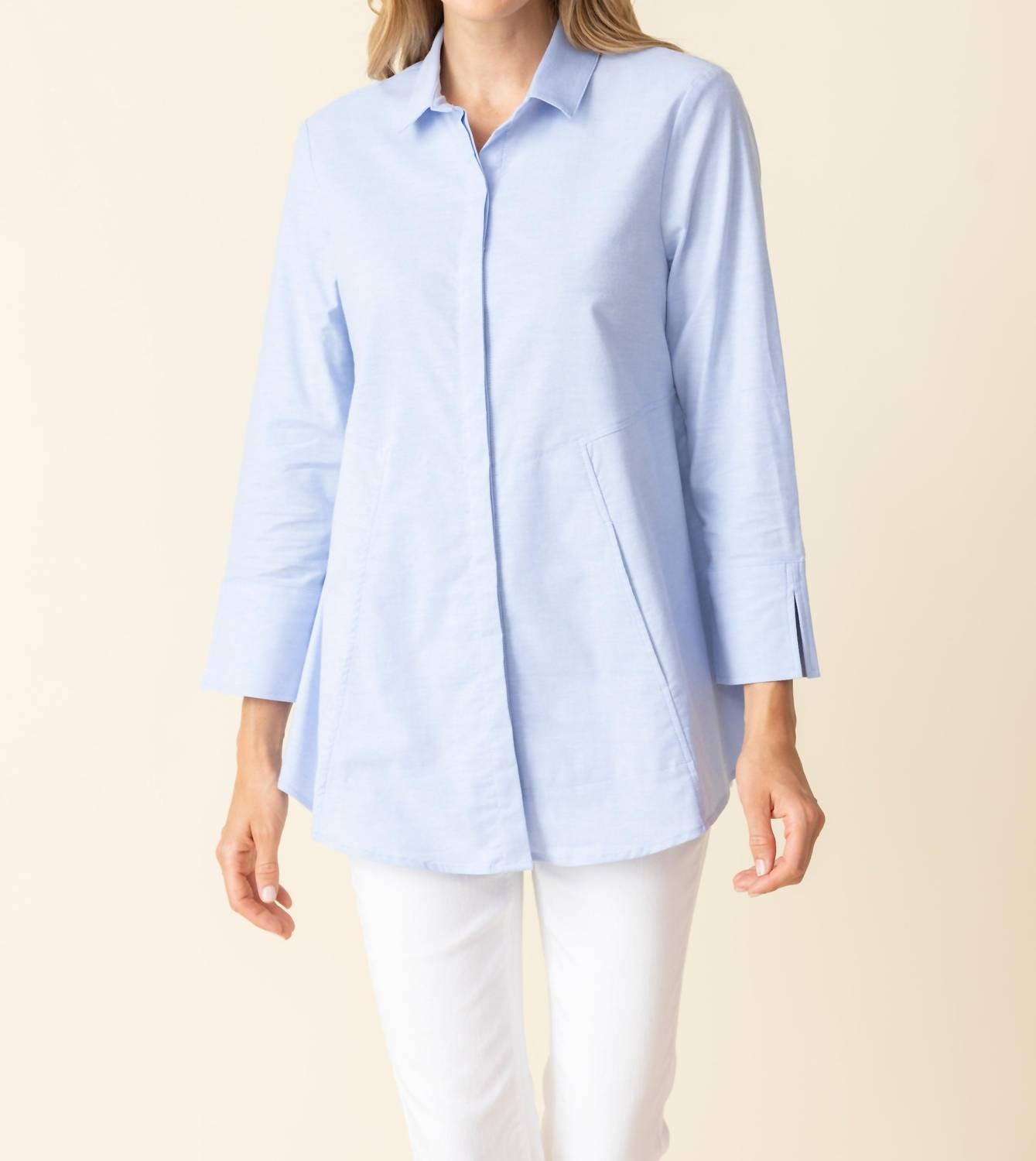 Habitat - Three Quarter Sleeve Button Down Shirt
