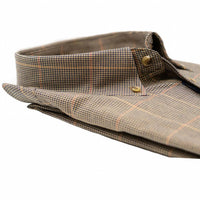 Viyella - Men's Mini District Houndstooth Check Cotton And Wool Blend Button-down Shirt