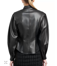 En Saison - Rylee Faux Vegan Leather Top
