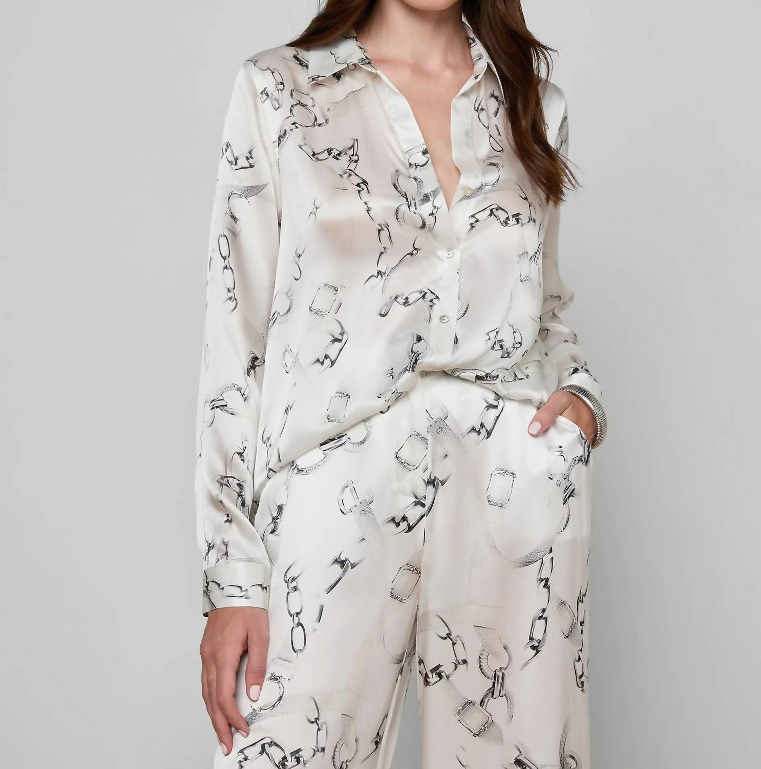 L'Agence - Tyler Silk Blouse