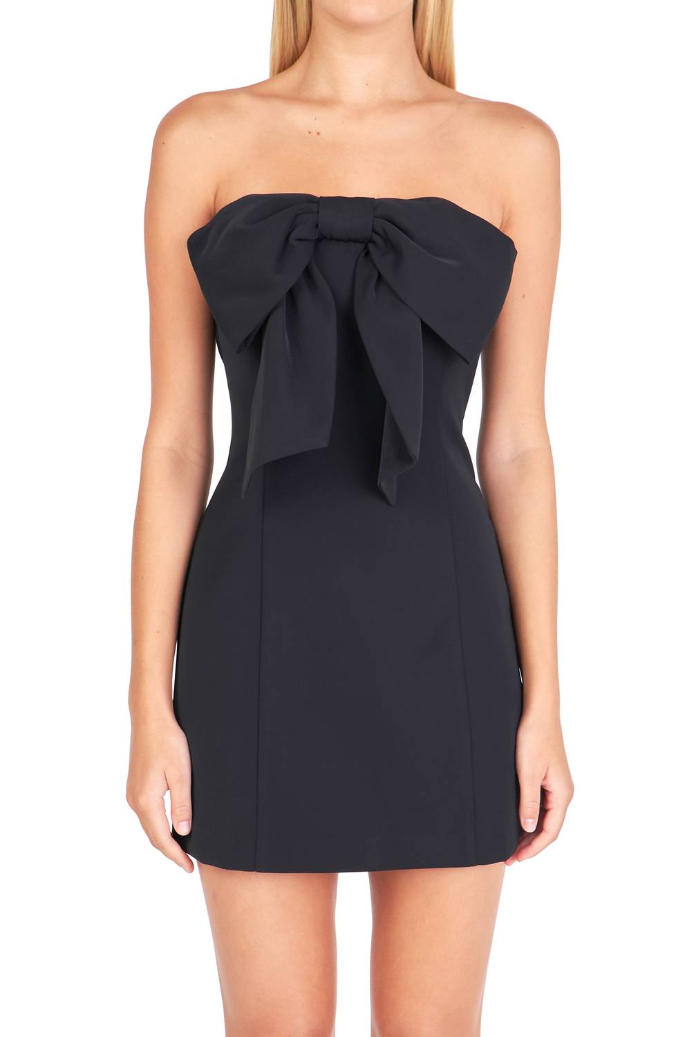 Endless Rose - Bow Strapless Minidress