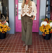 Gigio - Corduroy Relaxed Fit Pants