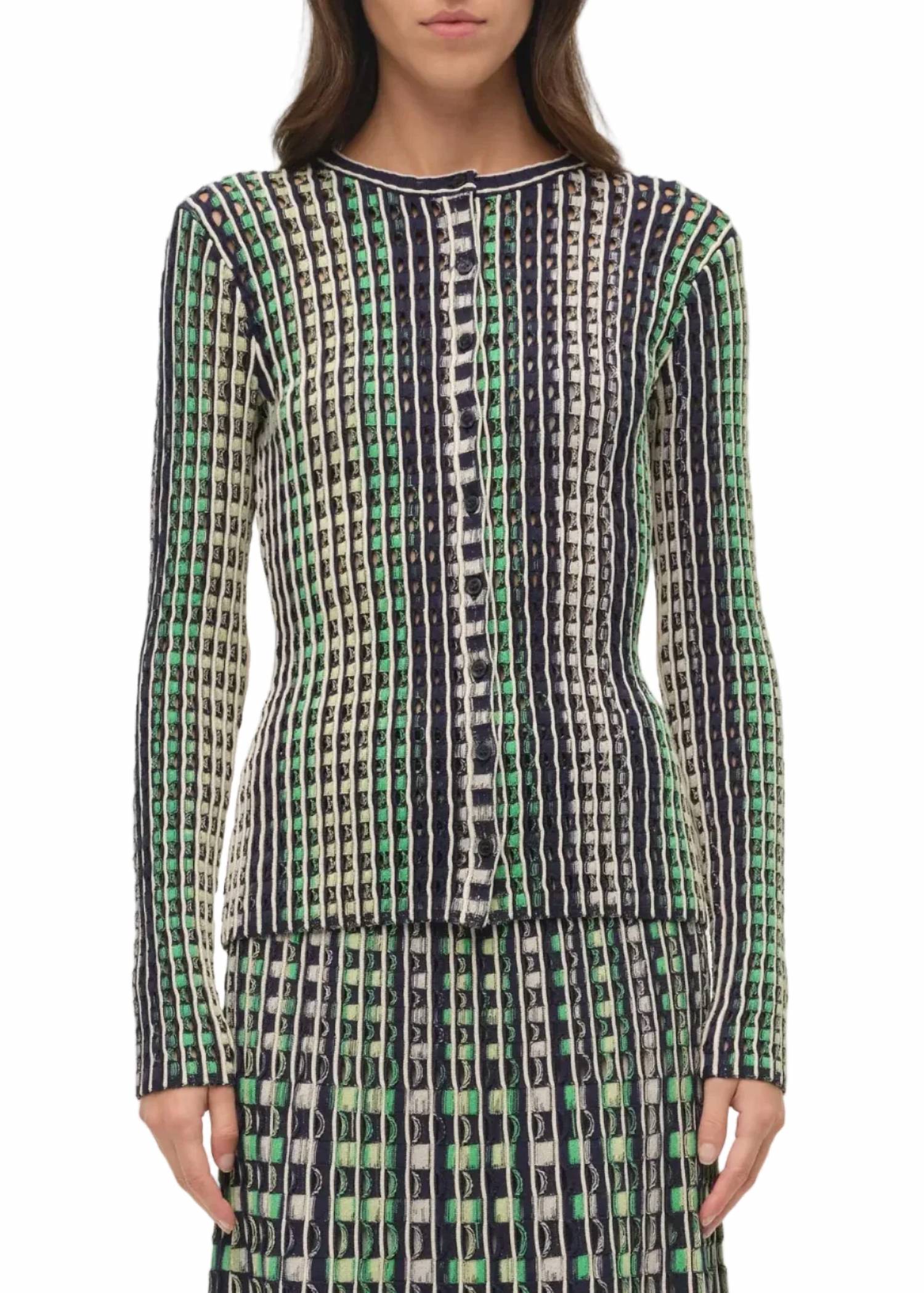 Simkhai - The Mabel Eyelet Knit Cardigan