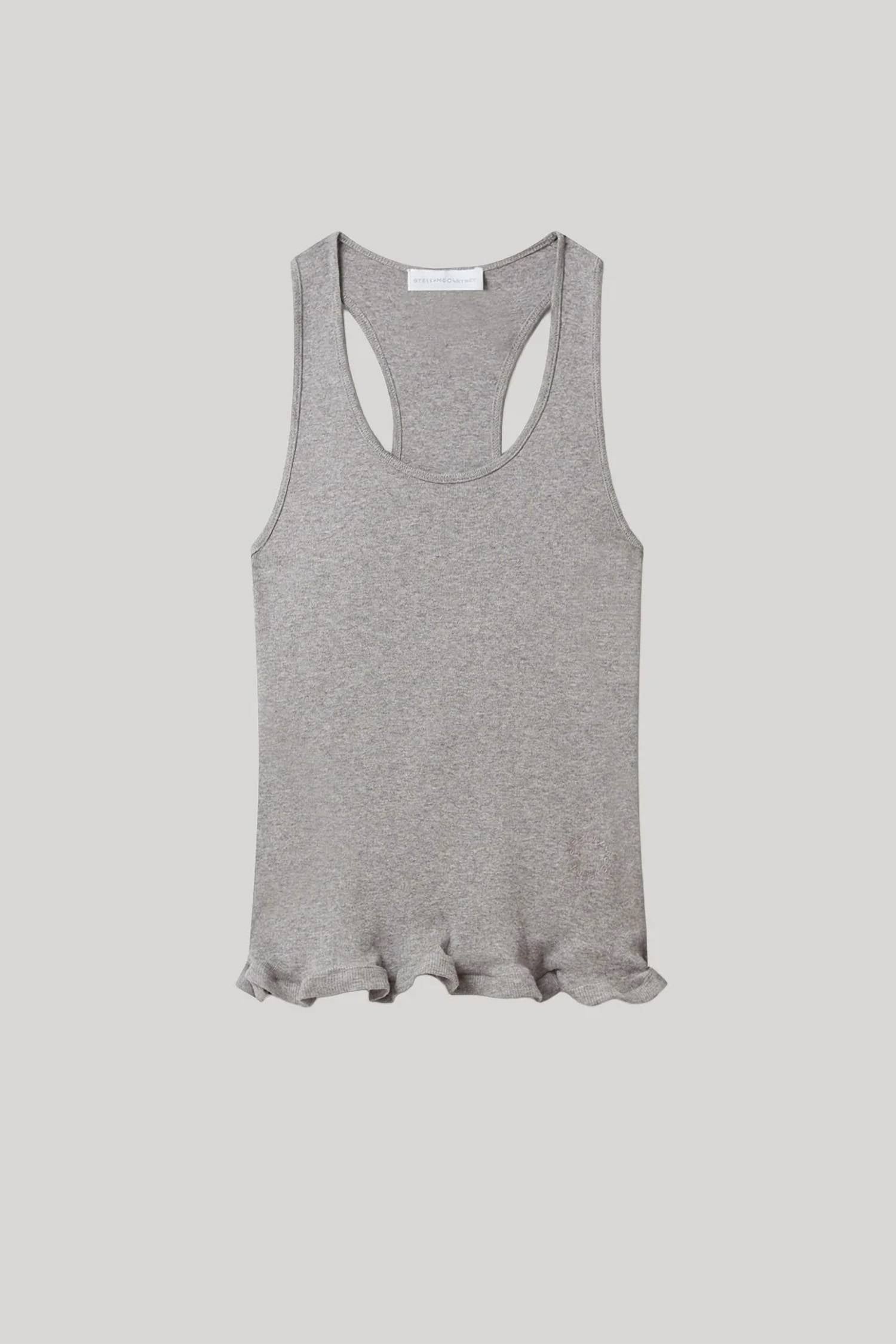 Stella Mccartney - Frilled Hem Ribbed Tank Top