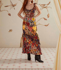 Farm Rio - HEARTS IKAT MAXI DRESS