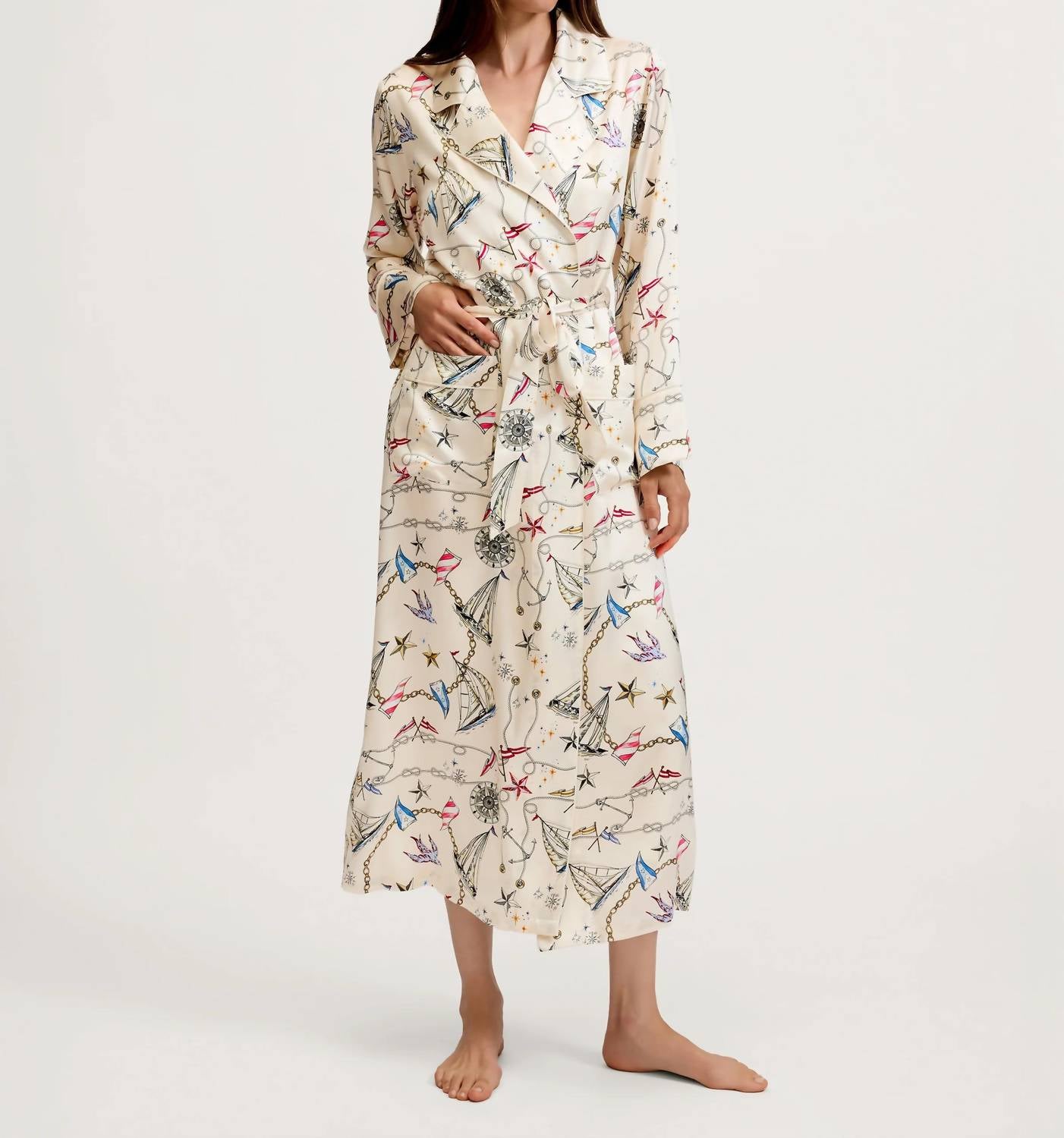 Petite Plume - Silk Long Robe