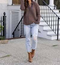 Grace And Lace - Premium Denim High Waisted Mom Jeans