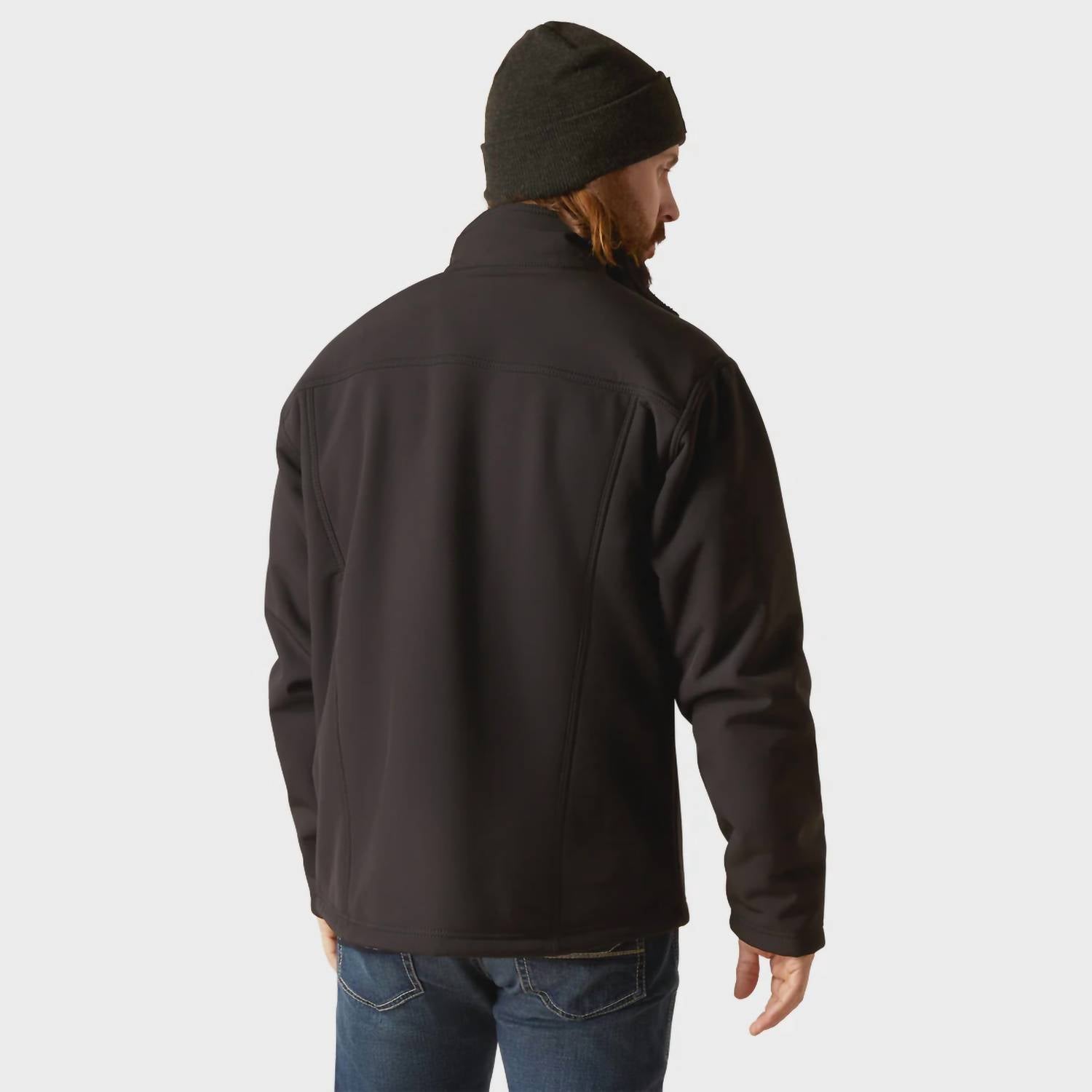 ARIAT Mens Vernon Sherpa Coat in black - men's jacket - alternate view