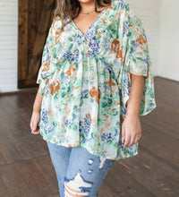 Jodifl - Fabled In Floral Draped Peplum Top