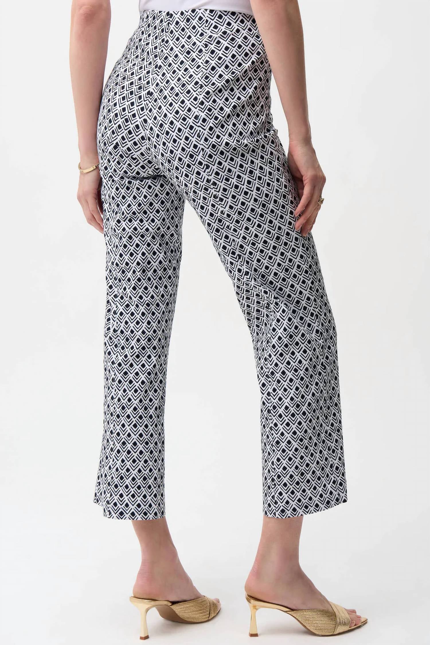 Joseph Ribkoff - Millennium Geometric Flare Pull-on Pants
