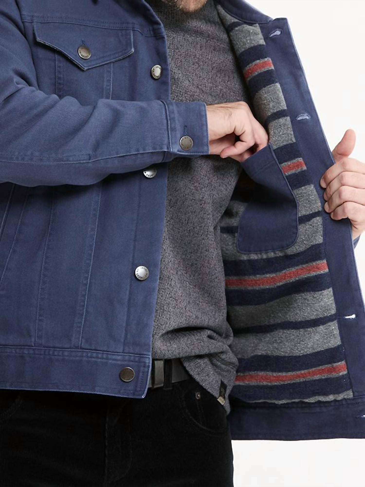 Jachs New York - Lined Bull Denim Trucker Jacket