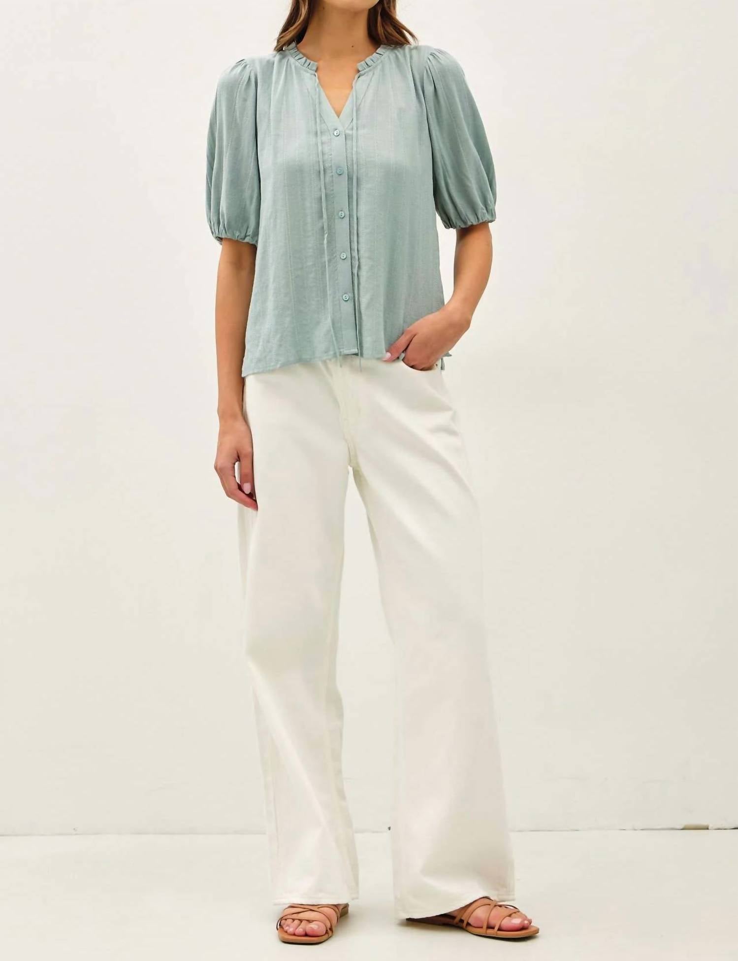 Be Cool - Clarissa Linen Blouse