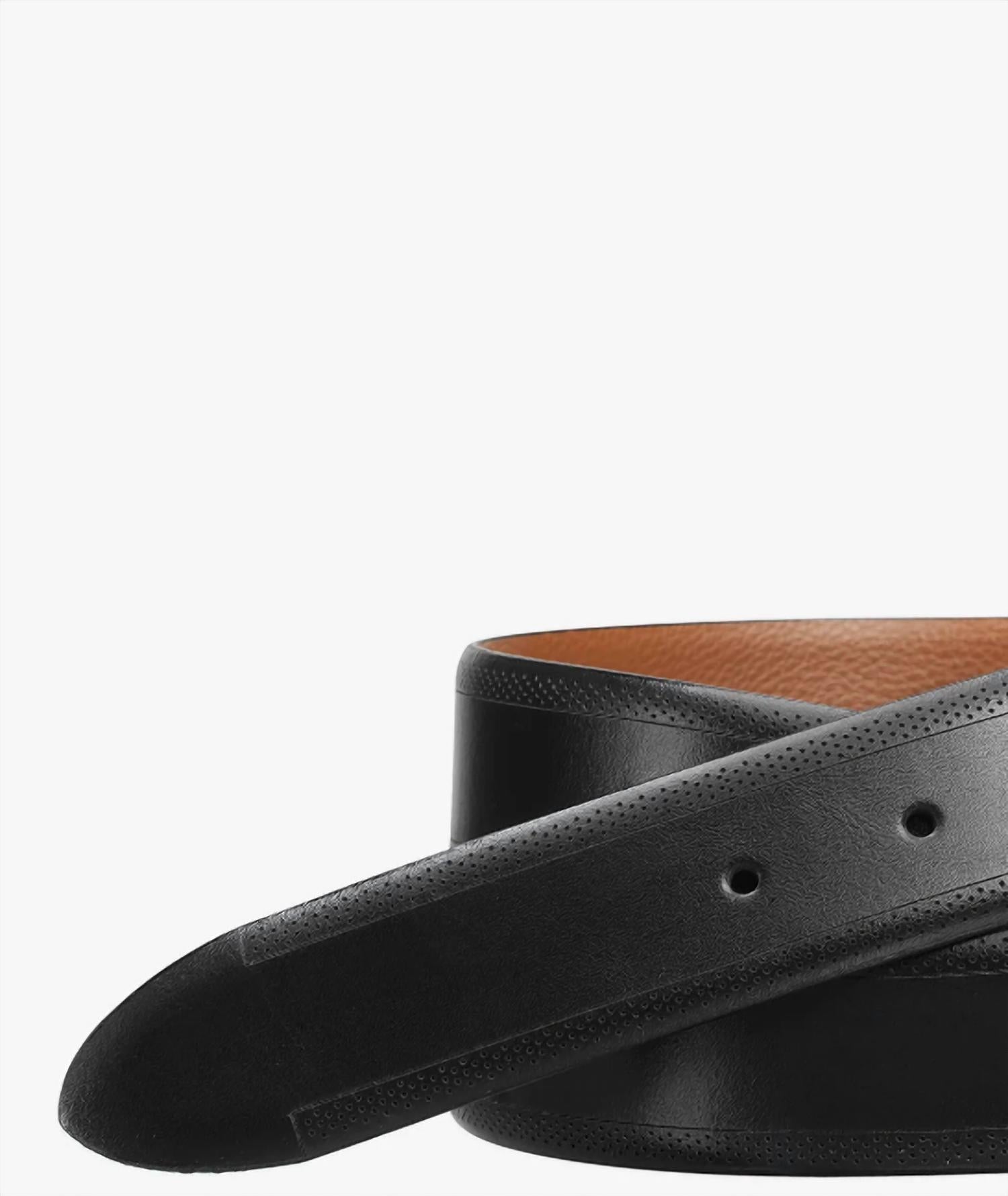 Johnston & Murphy - Men's Edge-perfed Embossed Belt