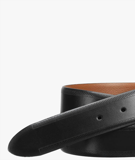 Johnston & Murphy - Men's Edge-perfed Embossed Belt