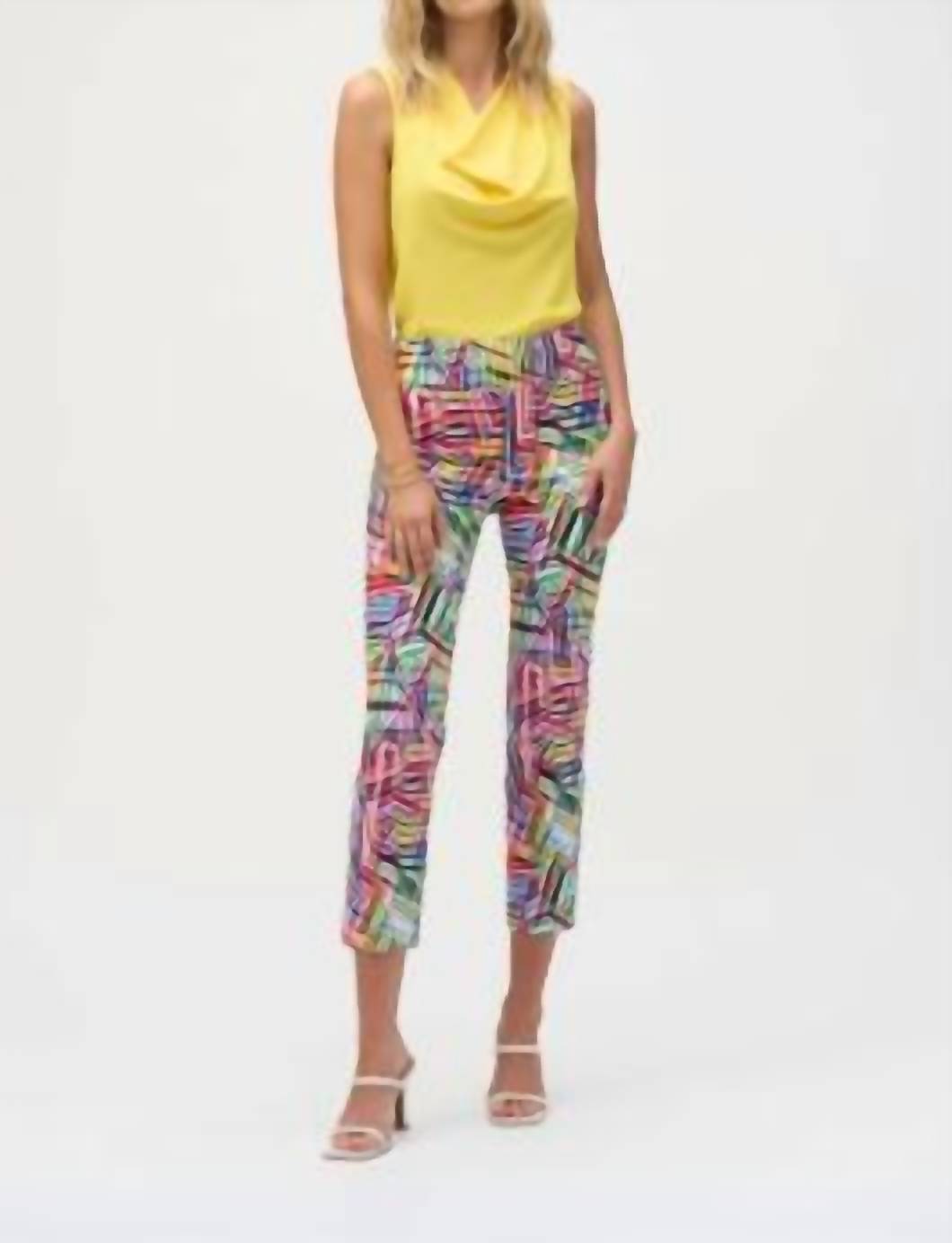 Joseph Ribkoff - Abstract Graphic Summer Trousers
