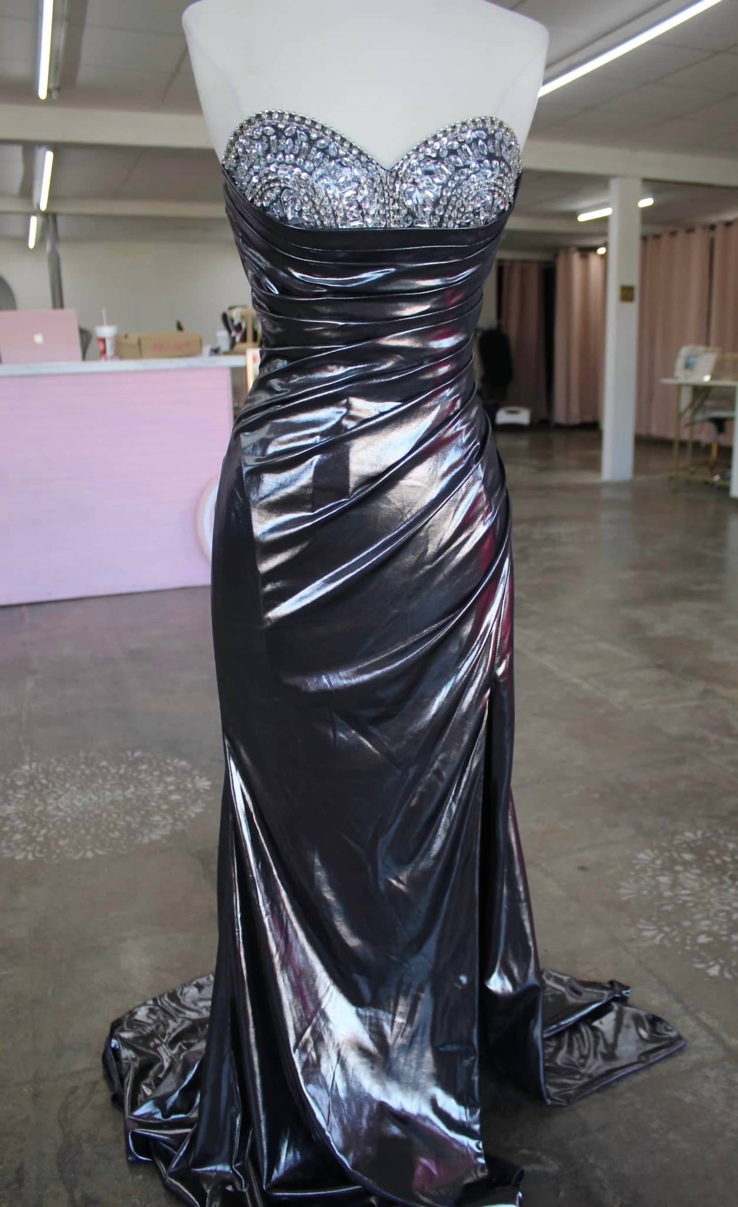Juliet - Women's Glamourous Metallic Dress